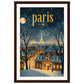 Poster Ville Paris ( 30x45-cm-Bois-foncé)