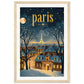 Poster Ville Paris ( 30x45-cm-Bois-clair)