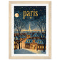 Poster Ville Paris ( 21x29.7-cm-Bois-clair)