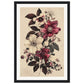 Poster Vintage Flower ( 30x45-cm-Bois-noir)