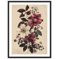 Poster Vintage Flower ( 45x60-cm-Bois-noir)