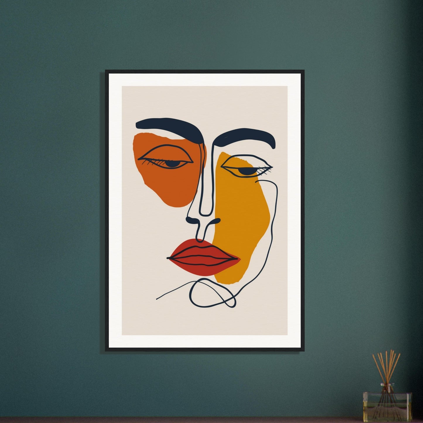 Poster Visage Abstrait ( )