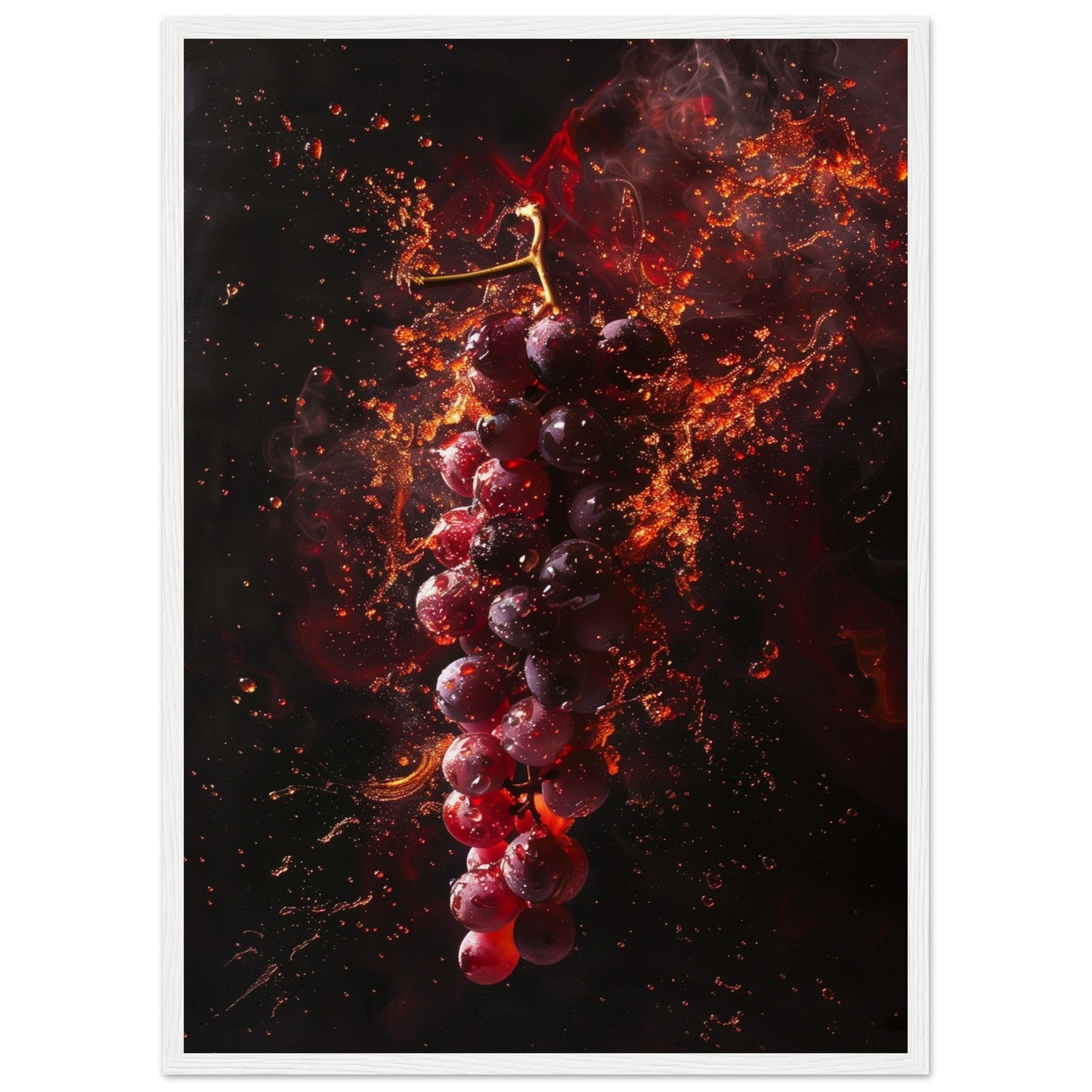 Poster les Arômes du Vin ( 50x70-cm-Bois-blanc)