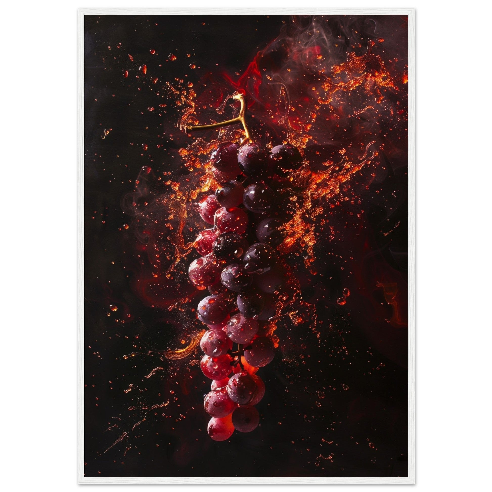 Poster les Arômes du Vin ( 70x100-cm-Bois-blanc)