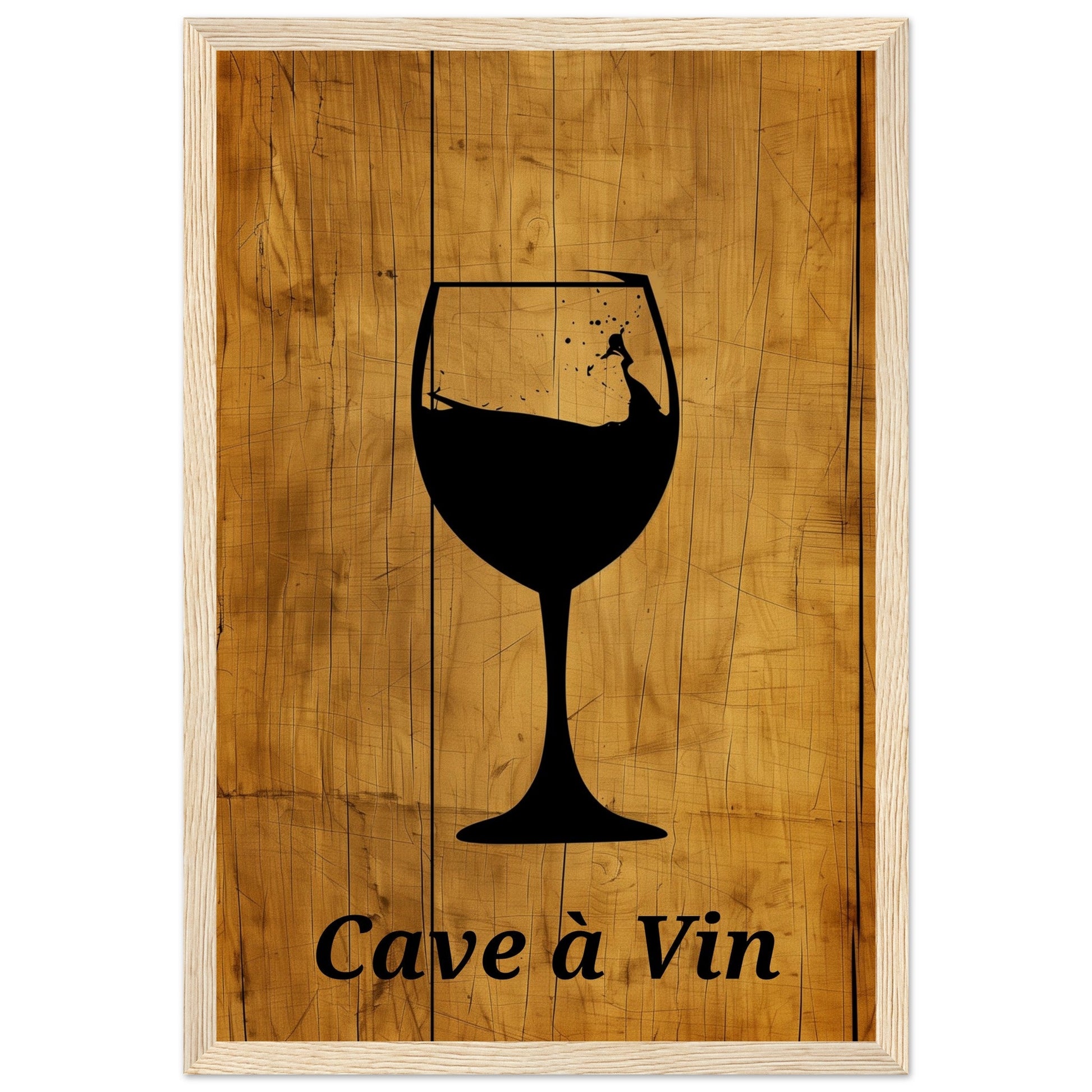 Poster pour Cave à Vin ( 30x45-cm-Bois-clair)