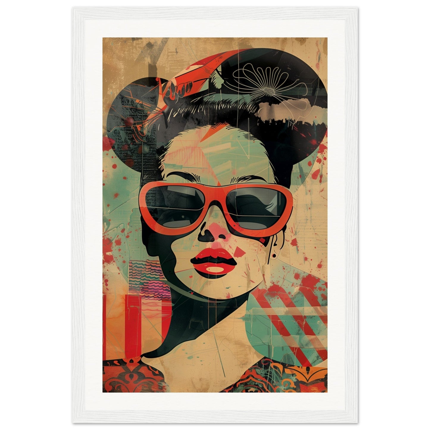 Retro Poster Art ( 30x45-cm-Bois-blanc)