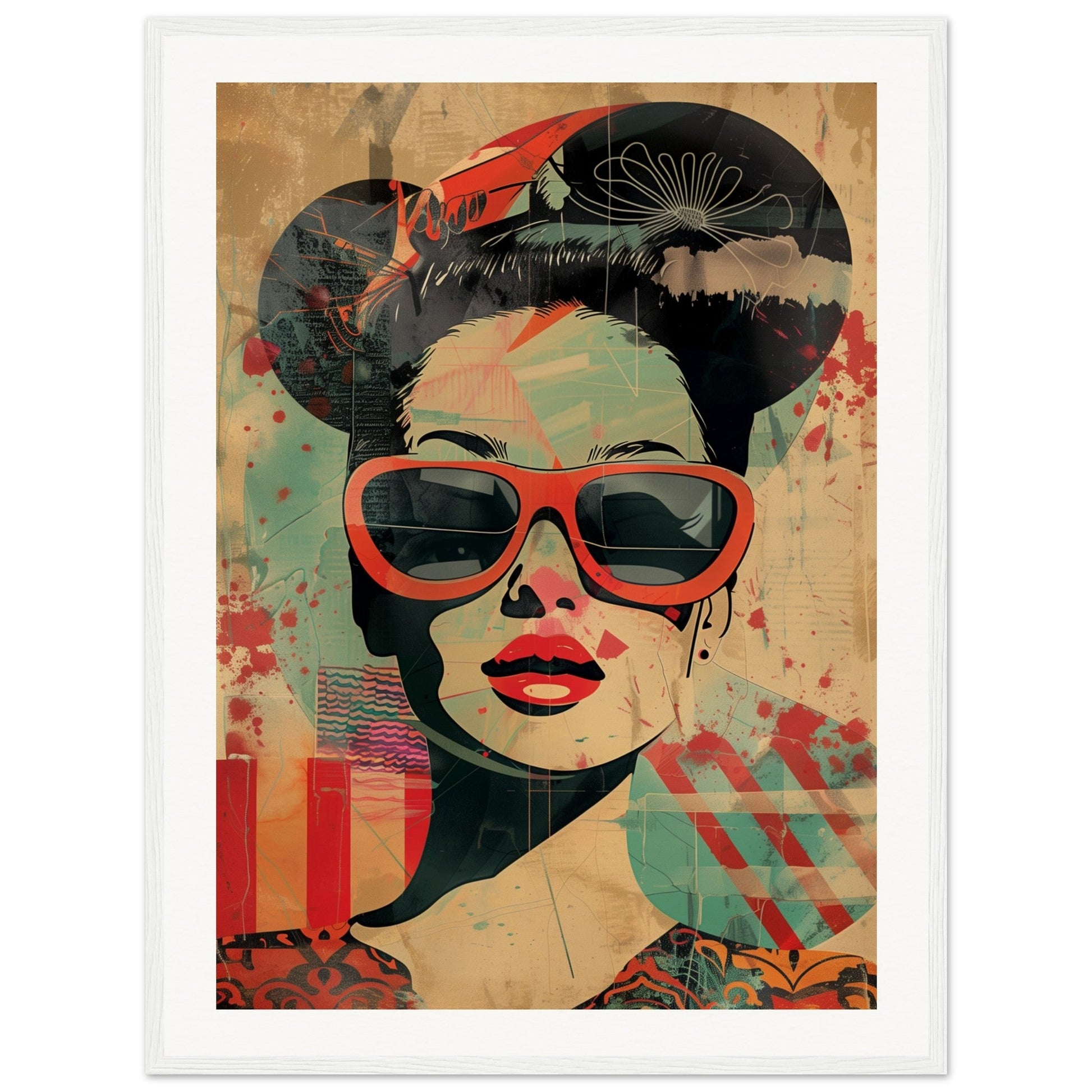 Retro Poster Art ( 60x80-cm-Bois-blanc)