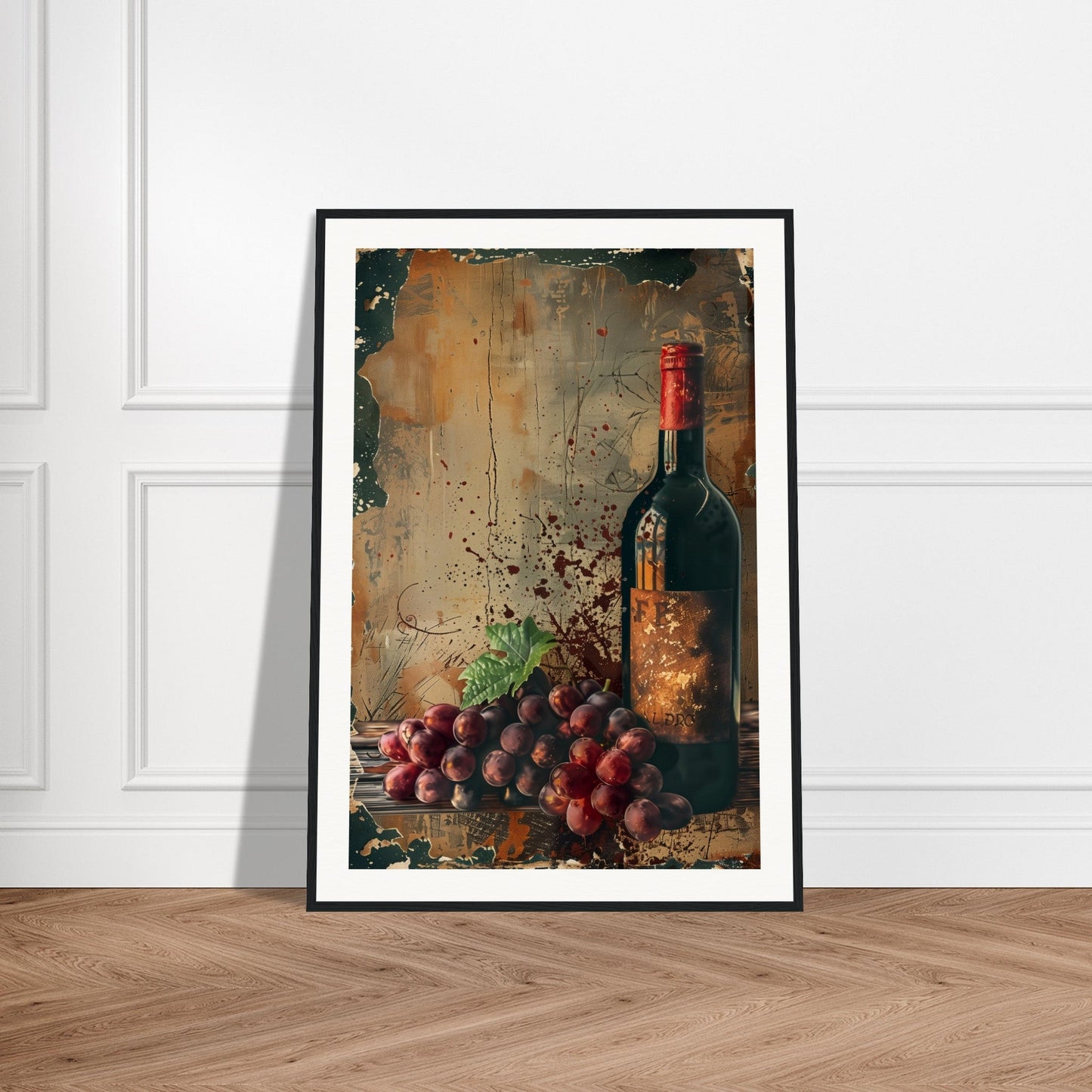 Vieille Affiche de Vin ( )