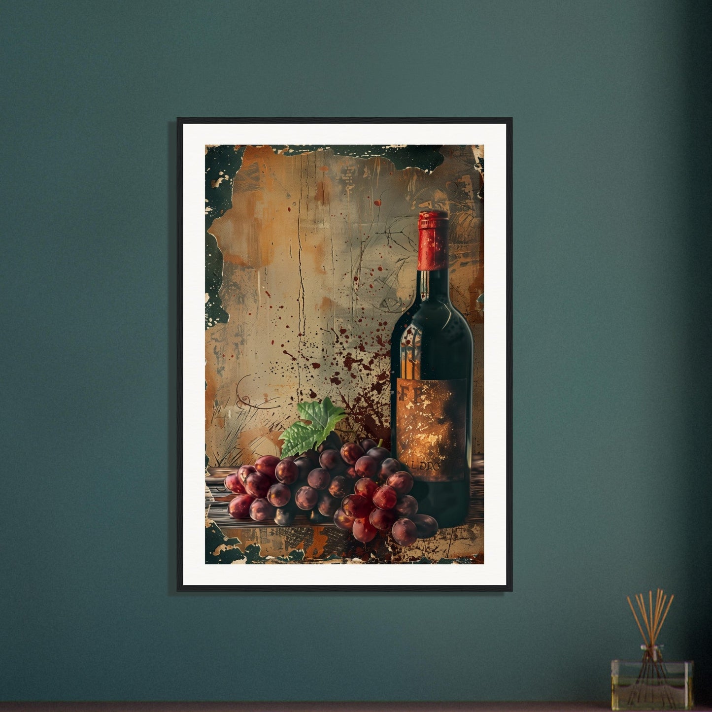 Vieille Affiche de Vin ( )